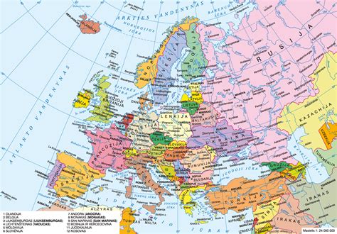Žemėlapis su paauglių gimstamumo rodikliais Europoje