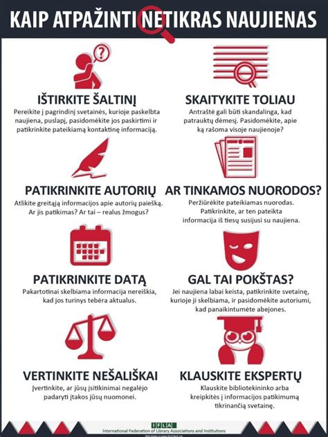 Schematinis pavaizdavimas, kaip atpažinti melagingas naujienas