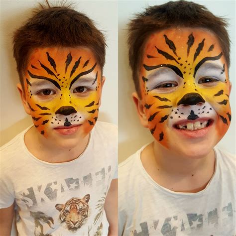 vaikų veidų tapyba su drugeliais ir gyvūnais