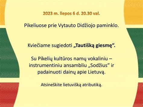 Žmonės, giedantys Tautišką giesmę