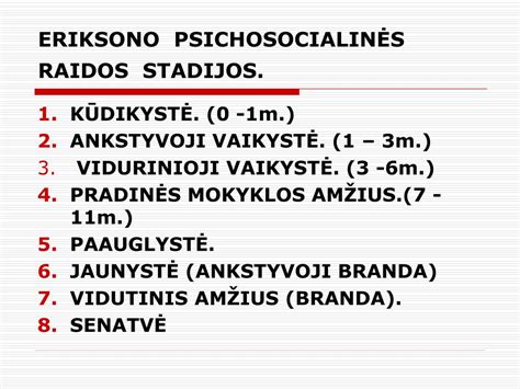 Kūdikio raidos stadijos
