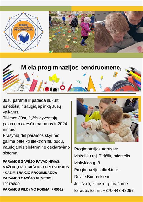 Vizualizacija, atspindinti besikeičiantį ir modernėjantį progimnazijos veidą