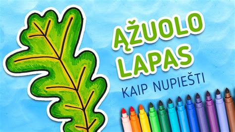 ąžuolo piešimo etapai