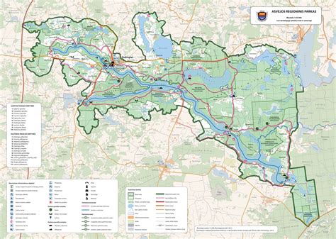 Žagarės regioninio parko žemėlapis