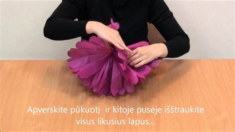 Popierinės girliandos gaminimas