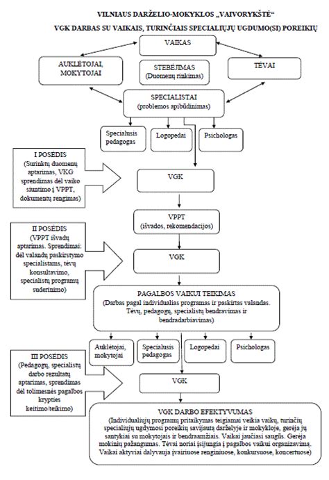 Schematinis vaizdas vaiko gerovės komisijos darbo principų