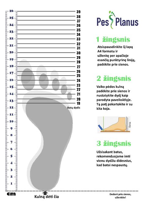 Kaip išmatuoti vaiko pėdutę