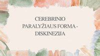 Cerebrinio paralyžiaus tipai ir požymiai