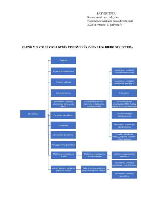 Schema: Kauno miesto savivaldybės administracijos struktūra