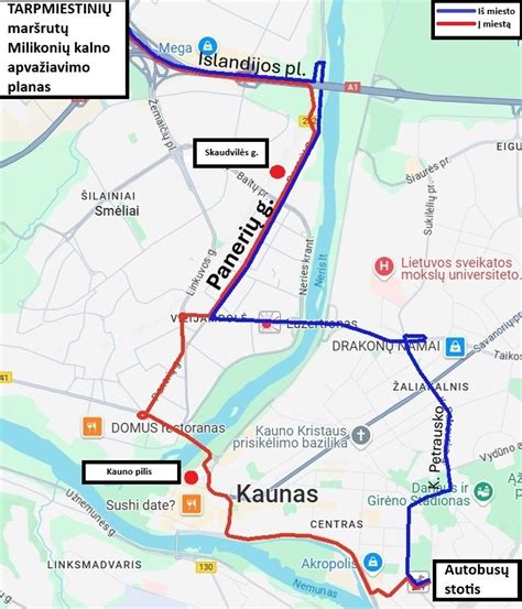 Schema su Telšių autobusų parko planais