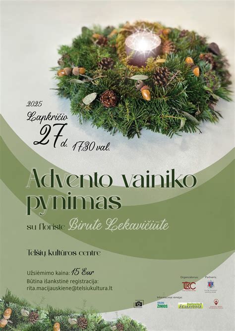 Advento vainiko gamybos idėjos