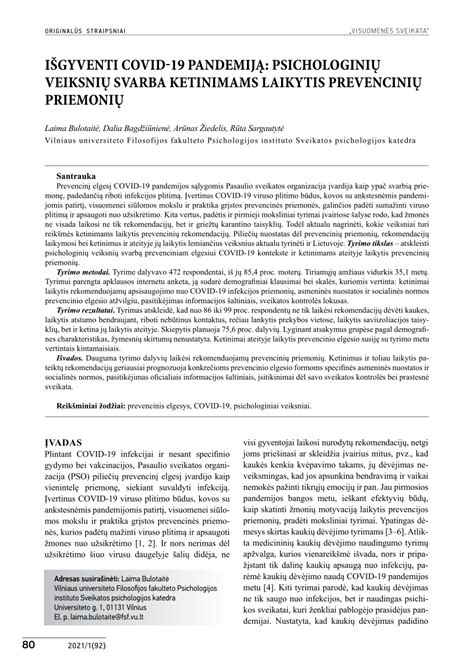 Prevencinių priemonių svarba