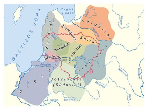 Baltų ir slavų genčių teritorijos V-VIII a.